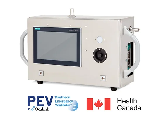 Ocalink Pantheon Emergency Ventilator with Smartricity blower motor